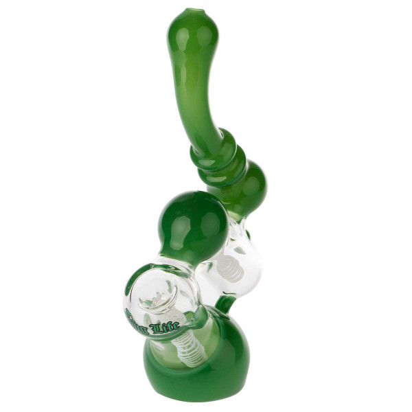 Bong Bubbler Thug Life Sprinkler 18cm, zelený