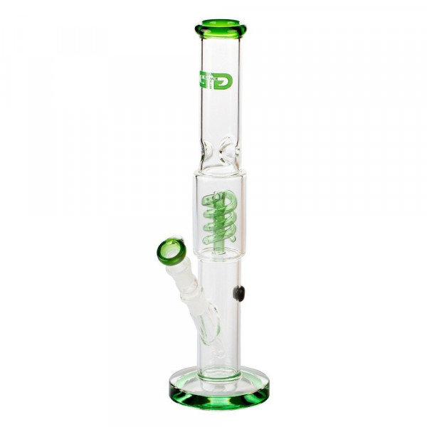 Bong sklo Grace Glass spiral 39cm, zelený