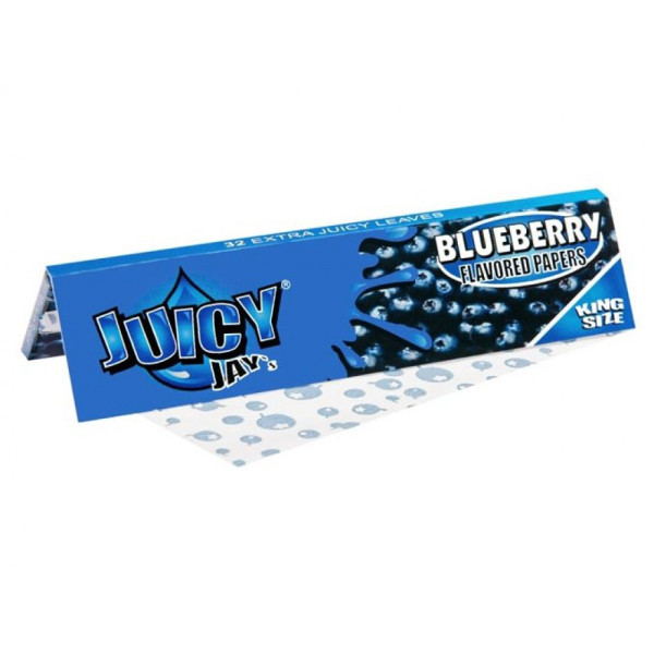 Juicy Jay´s King Size Slim ochucené cigaretové papírky, borůvka