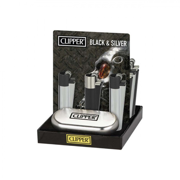 Clipper Metal Black&Silver v dárkové krabičce