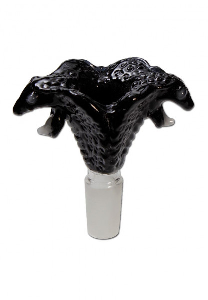 Skleněný kotlík Kobra 14,5mm, černá