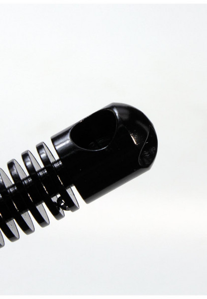 Šlukovka kovová Skeleton 9cm, černá