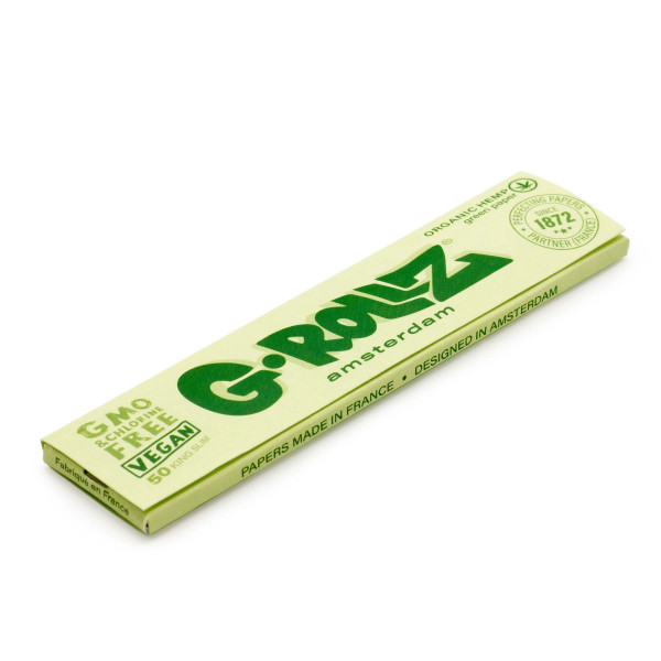 G-ROLLZ King Size Organic Green Hemp papírky