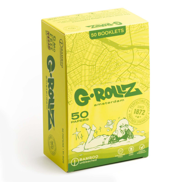 G-ROLLZ Bamboo Unbleached 1 1/4  papírky