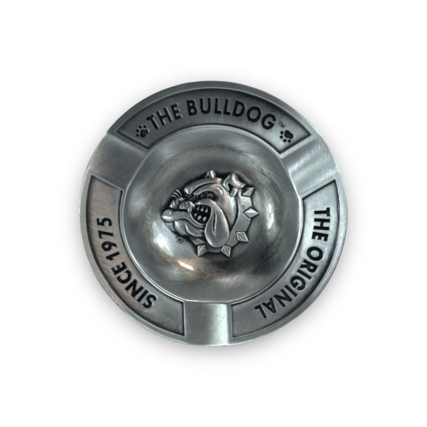 Bulldog popelník Embossed kovový