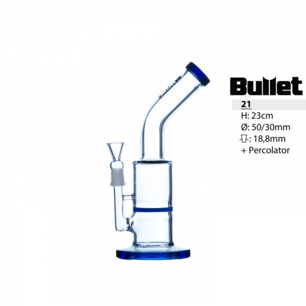 Bubbler Bullet HoneyComb 23cm, modrý