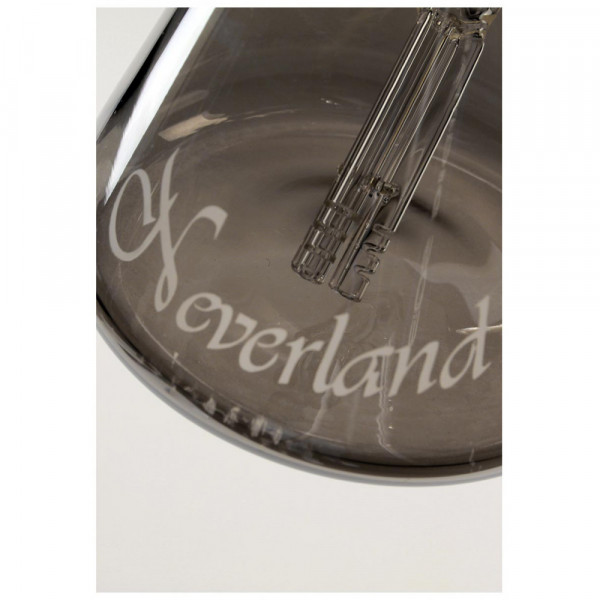 Bong sklo Black Leaf Neverland 45cm 5mm, šedý