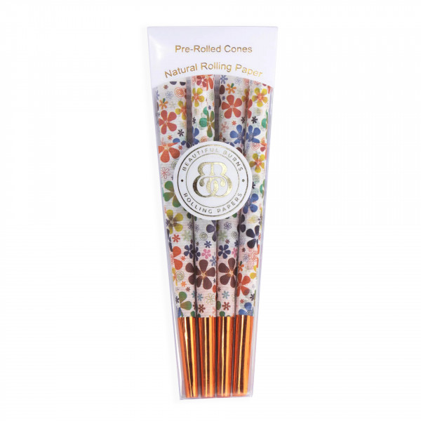Premium barevné dutinky Flower Power 9,8cm, 8ks