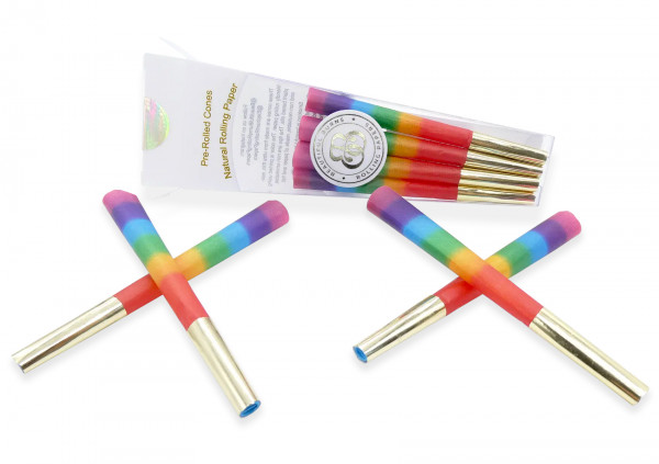 Premium barevné dutinky Over the Rainbow 9,8cm, 8ks