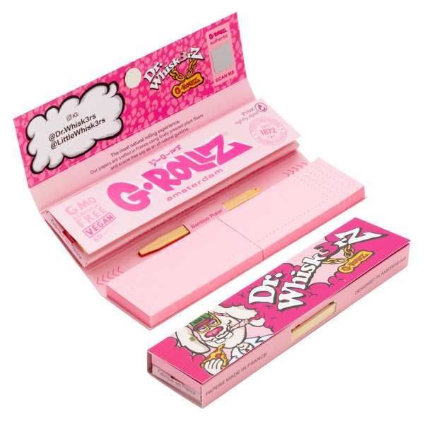 G-ROLLZ King Size Dr.Whiskerz Lightly Dyed Pink papírky s filtry
